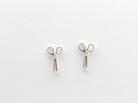 Sterling silver tiny scissor stud earrings- scissors, hair dresser, stylist, cosmetologist, artist